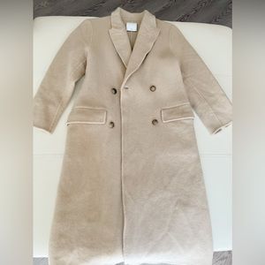 Sandro Mystere Double Faced Wool Coat